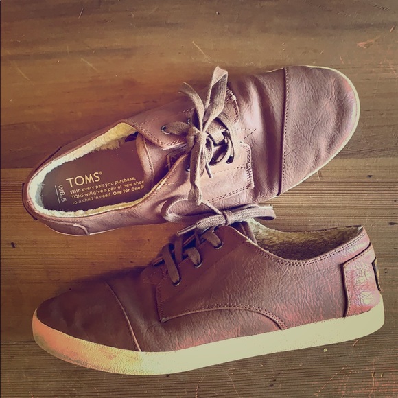 Toms Shoes - Toms faux leather and fur lined shoes